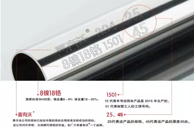 喜有沃不銹鋼管實標鋼印 喜有沃不銹鋼管實標鋼印