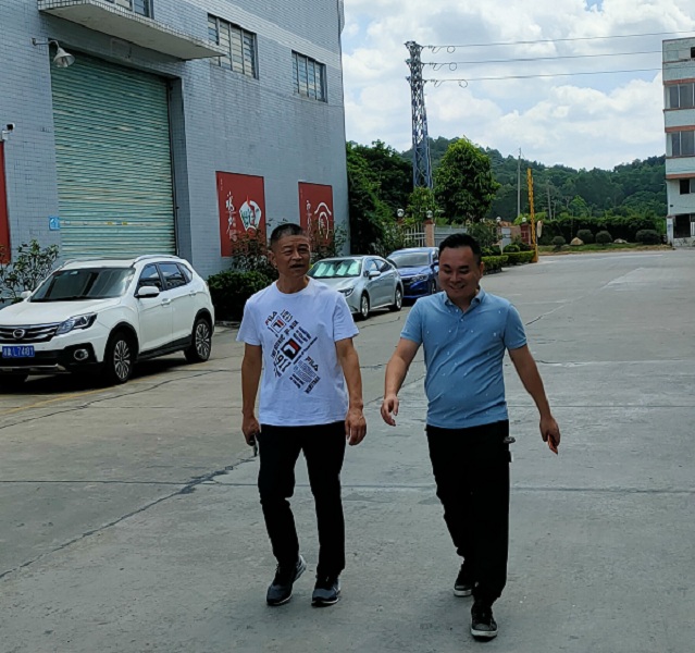 熱烈歡迎聚佳/冠發不銹鋼陳偉鎮總經理蒞臨喜有沃參觀指導