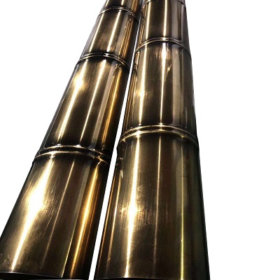 304仿古銅不銹鋼竹節管
